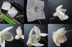 DIY květiny na látkových šatech: mistrovská třída s fotografiemi a videy
